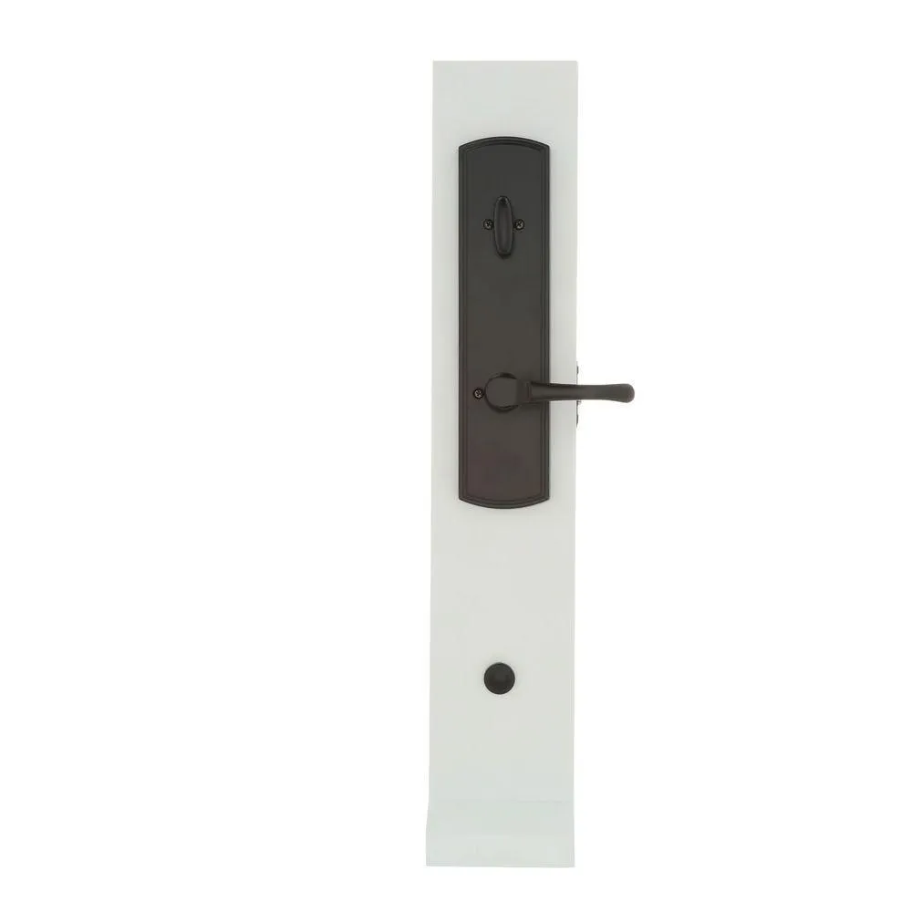 Italian Collection Briona Single Cylinder Satin Nickel Door Handleset with Artino Interior Left-Hand, photo 2 of 3