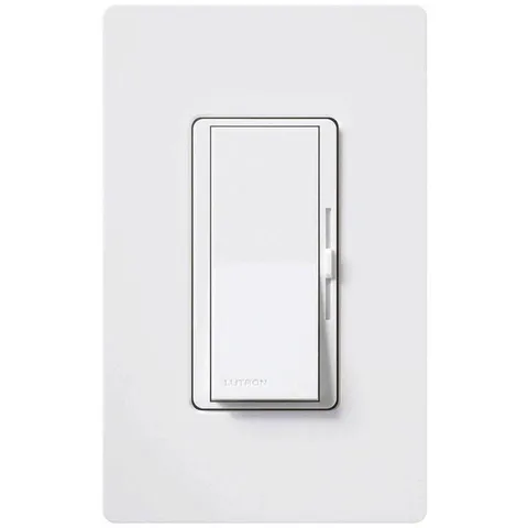 Diva 3-Speed Fan Control with Wallplate Switch, Single-Pole, White