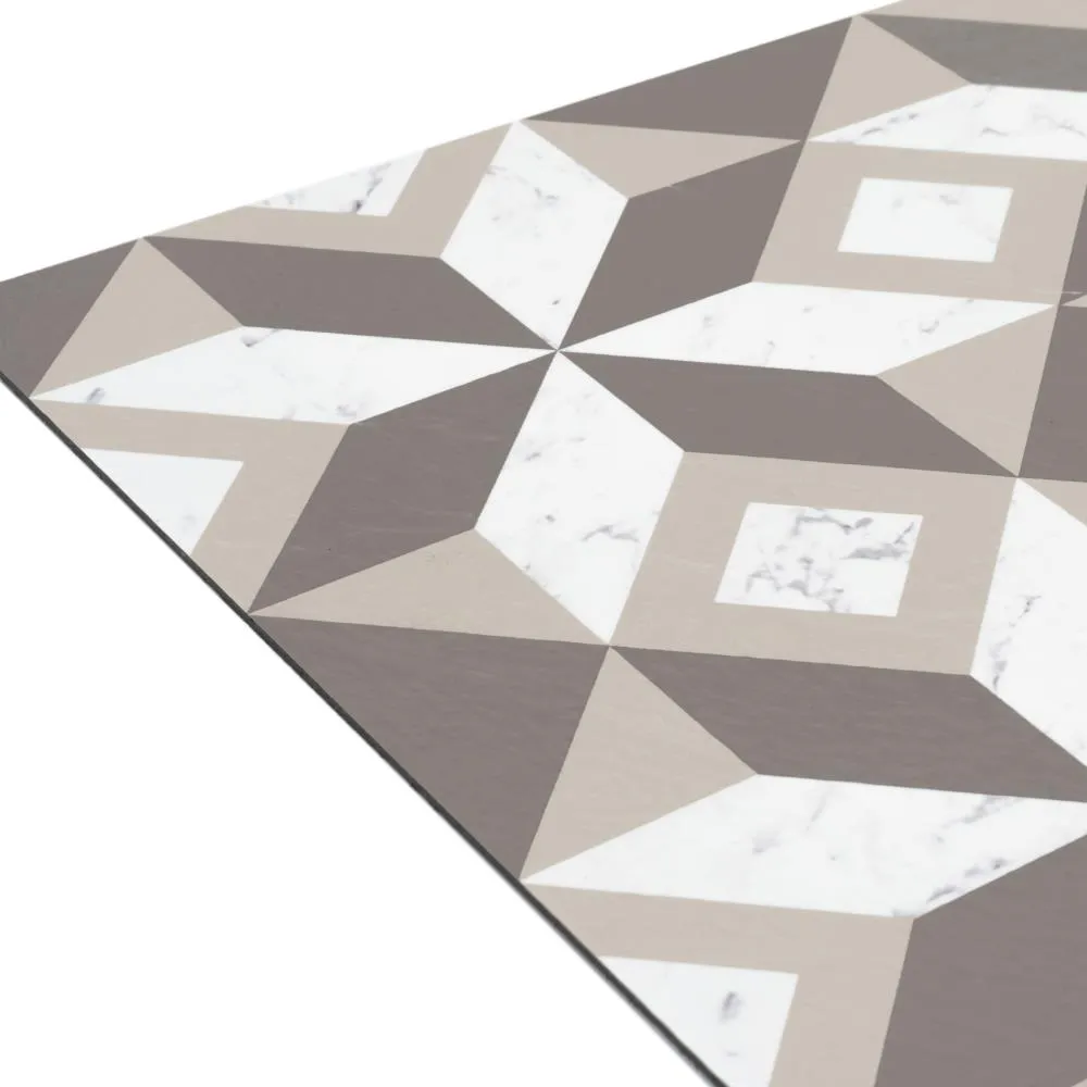 Achim Retro Prism Marble 12-in x 12-in Peel-and-Stick Vinyl Tile Flooring, 20-sq ft Carton, photo 2 of 5