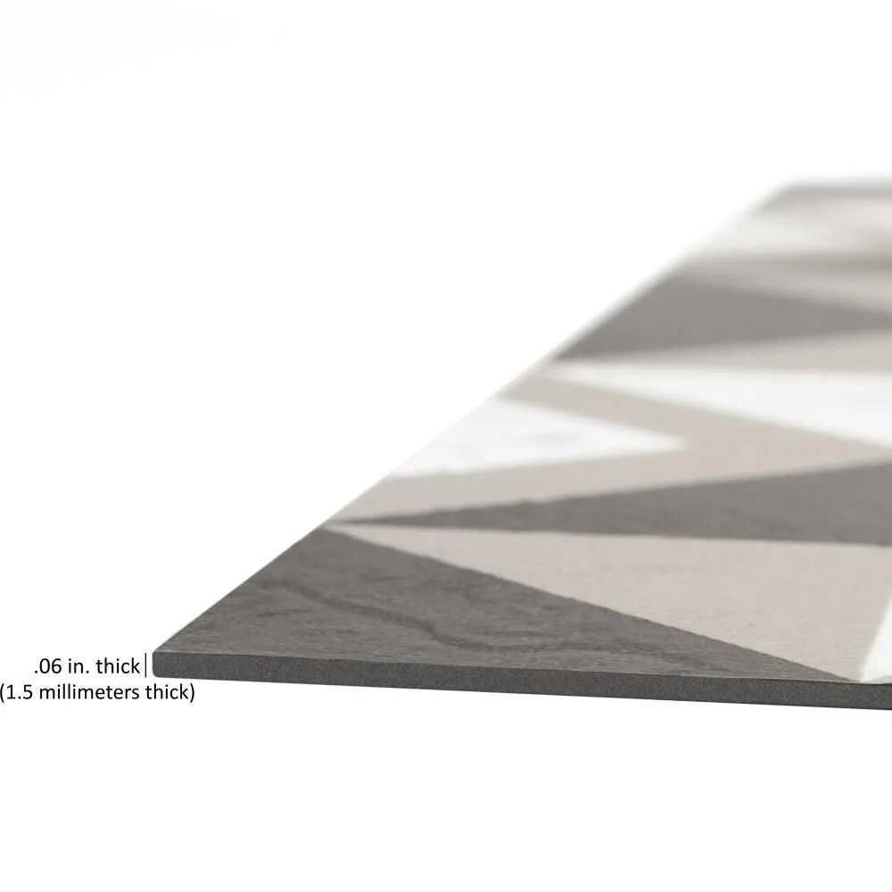 Achim Retro Prism Marble 12-in x 12-in Peel-and-Stick Vinyl Tile Flooring, 20-sq ft Carton, photo 3 of 5