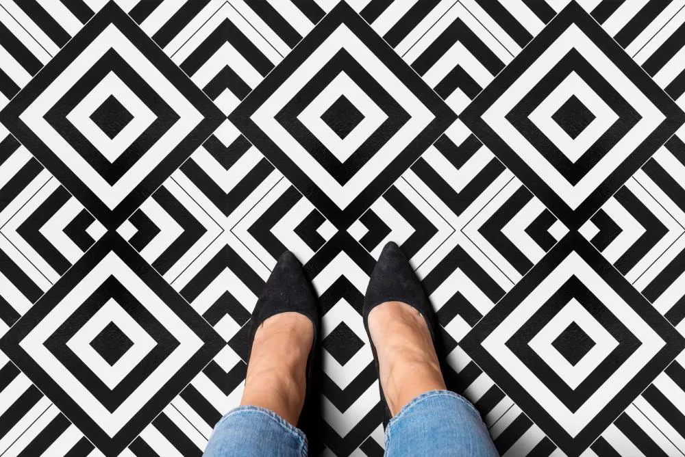 Achim Geometric 0.07-mil x 12-in W Peel and Stick Stone look Vinyl Tile Flooring ( 20-sq ft Carton ), photo 3 of 8