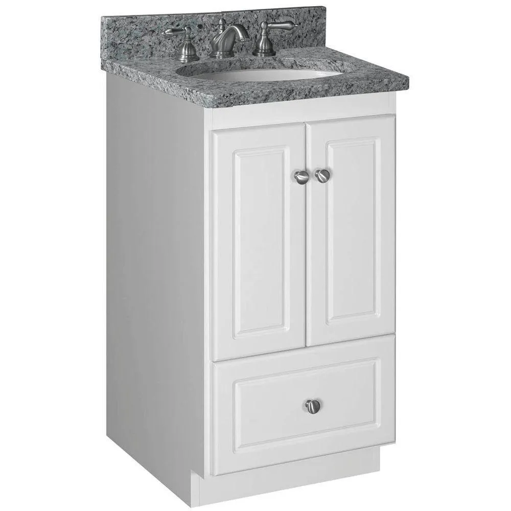 Ultraline 48 in. W x 21 in. D x 34.5 in. H Vanity Cabinet Only in Satin White, photo 38 of 38