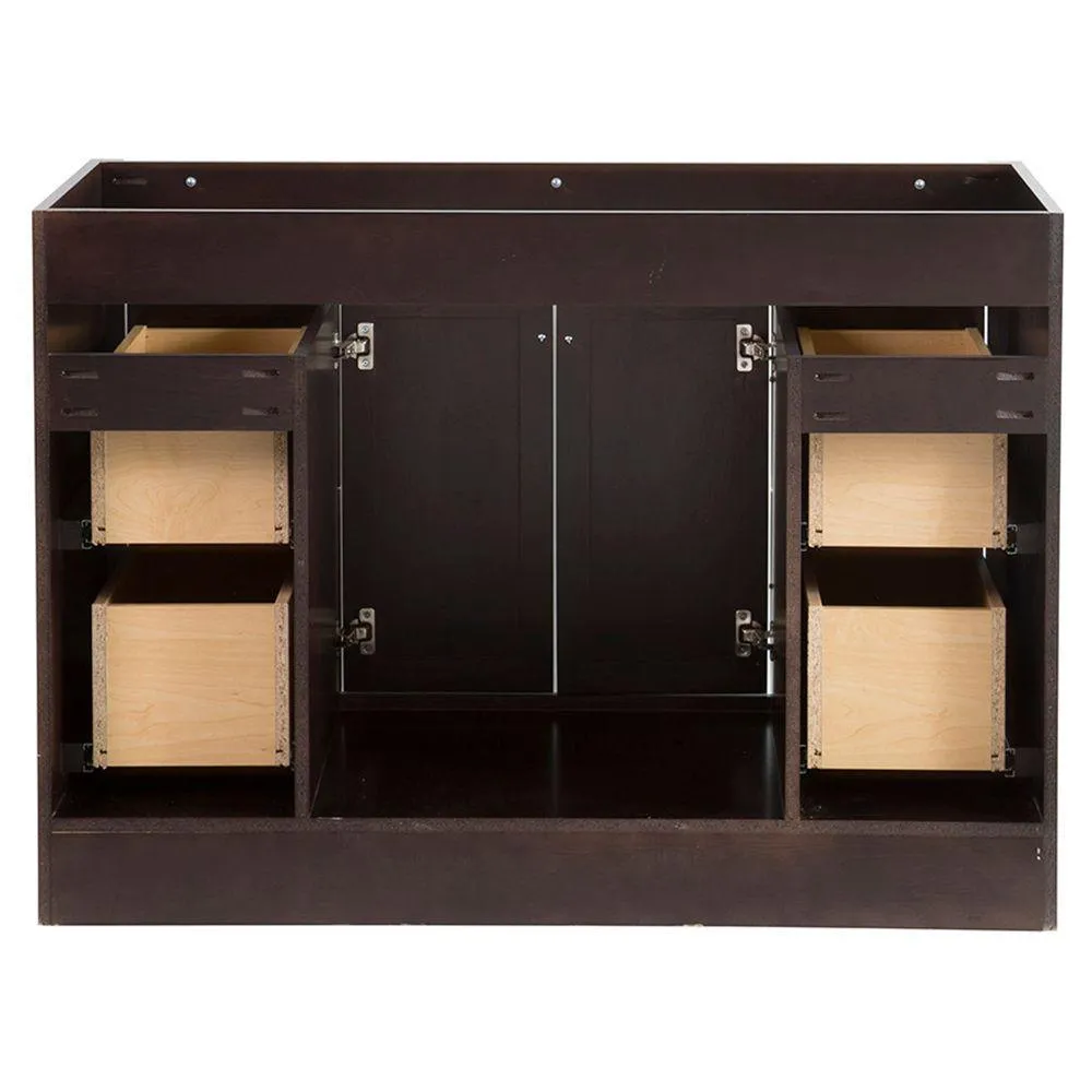 Brinkhill 48 in. W x 34 in. H x 22 in. D Bath Vanity Cabinet Only in Chocolate, photo 7 of 52