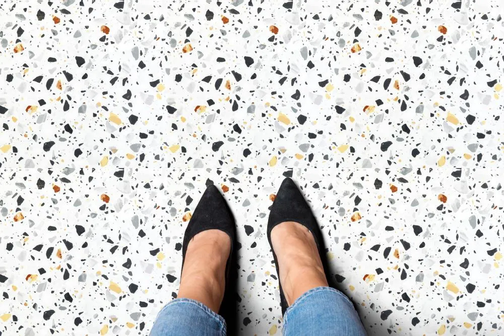 Achim Mosaic 0.07-mil x 12-in W Peel and Stick Stone look Vinyl Tile Flooring ( 45-sq ft Carton ), photo 3 of 9