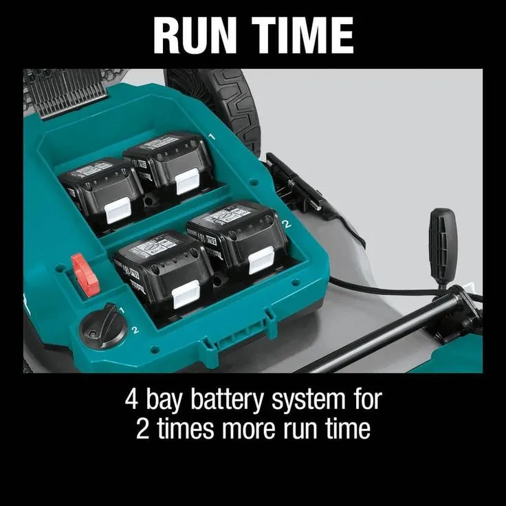 Makita 21 in. 18-Volt X2 (36-Volt) LXT Lithium-Ion Cordless Walk Behind Push Lawn Mower Kit with 4 Batteries (5.0 Ah), photo 6 of 8