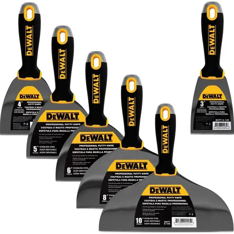 Stainless Steel Deluxe Joint Knife Set with Soft Grip Handles