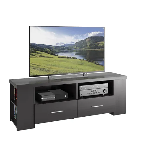 Bromley Modern/Contemporary Ravenwood Black Tv Cabinet