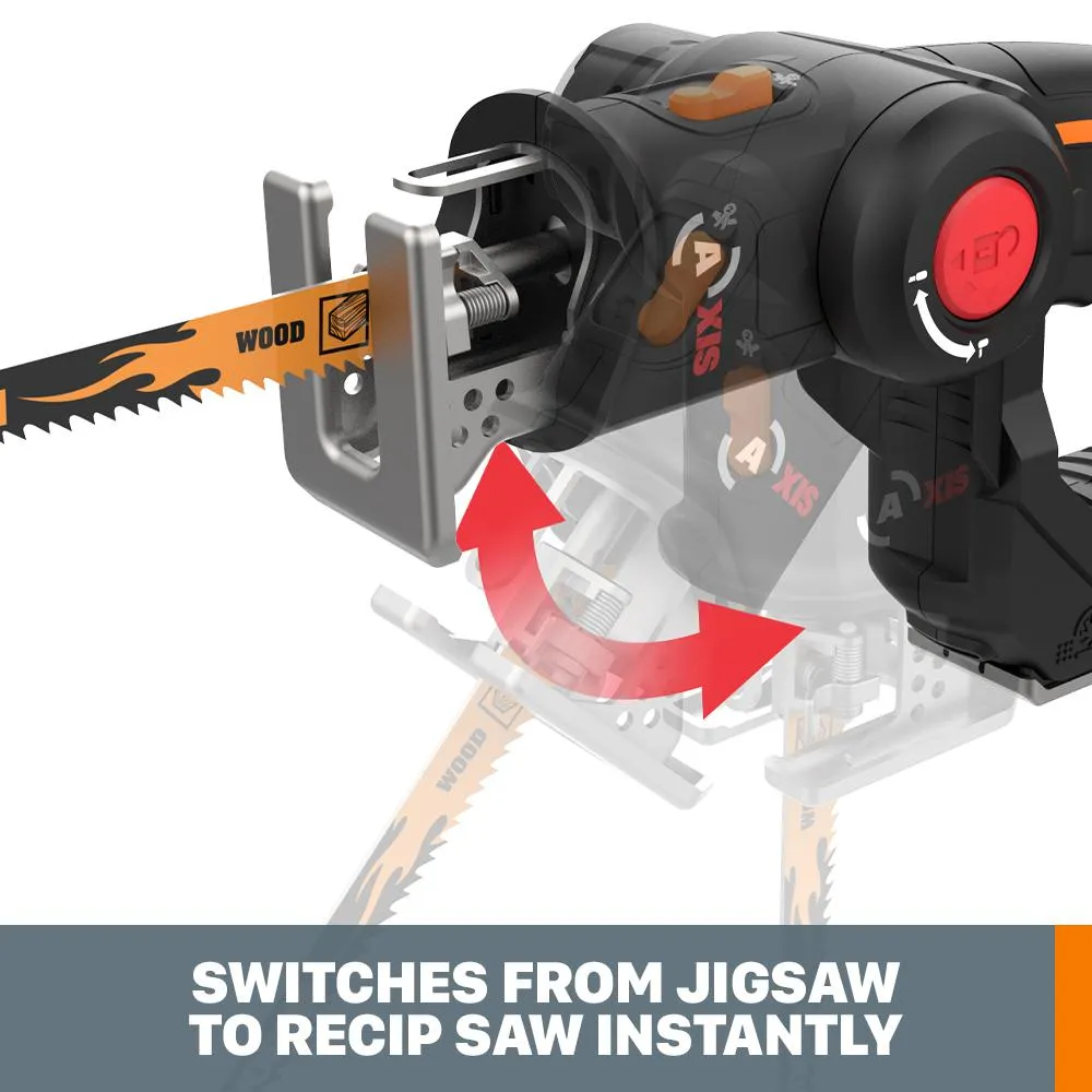 POWER SHARE 20-Volt Axis Cordless Reciprocating and Jig Saw (Tool Only), photo 9 of 13
