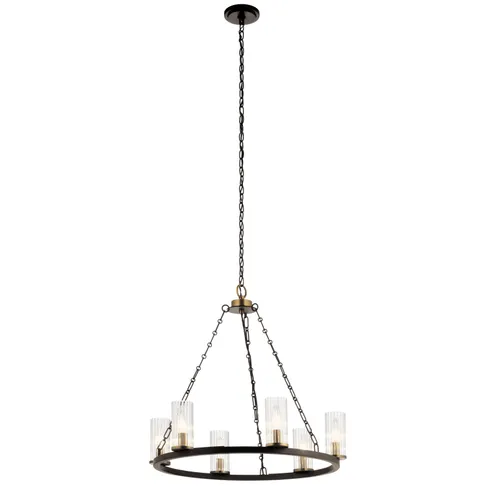 Mathias 6-Light Bronze Mid-century Chandelier