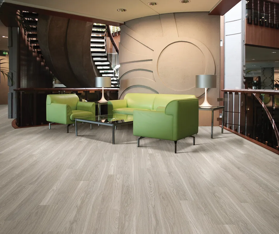 Shaw Triad Timberwolf Gray 12-mil x 7-in W x 48-in L Water Resistant Glue Down Luxury Vinyl Plank Flooring (34.98-sq ft/ Carton), photo 4 of 7