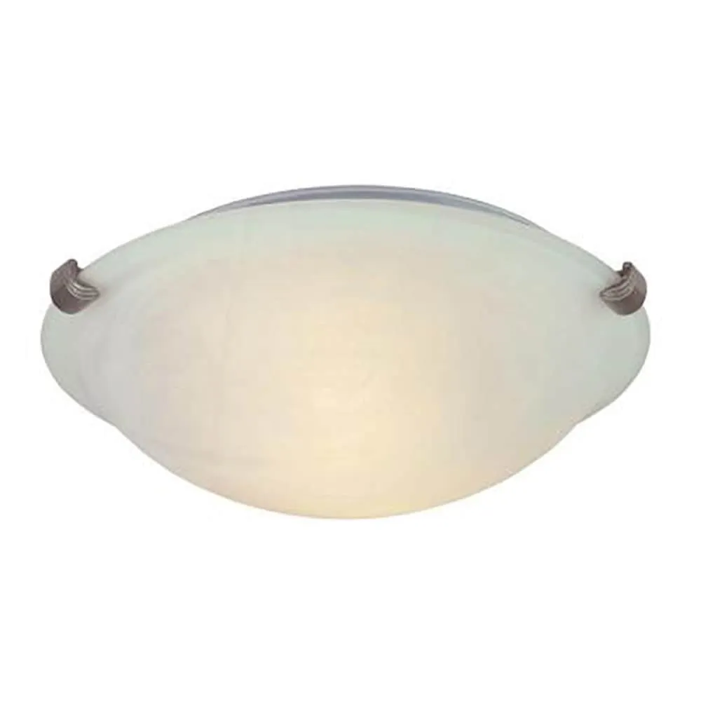 Portfolio Adorley 16-in Brushed Nickel/Bronze/White Modern LED Semi-Flush Mount Light, ENERGY STAR, photo 9 of 11