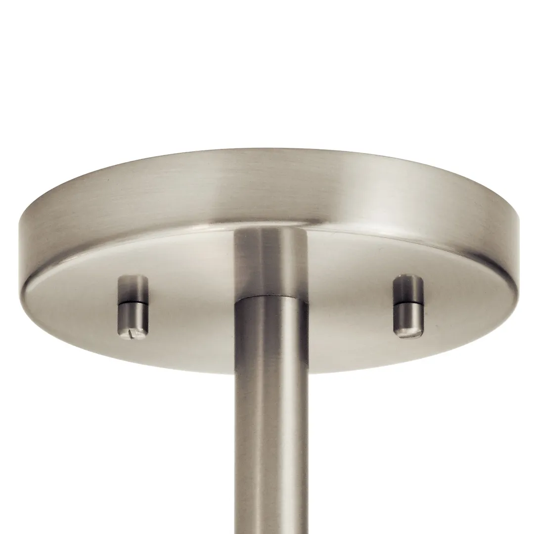 Kichler Marita 13-in Brushed Nickel Coastal Incandescent Semi-Flush Mount Light, photo 10 of 14