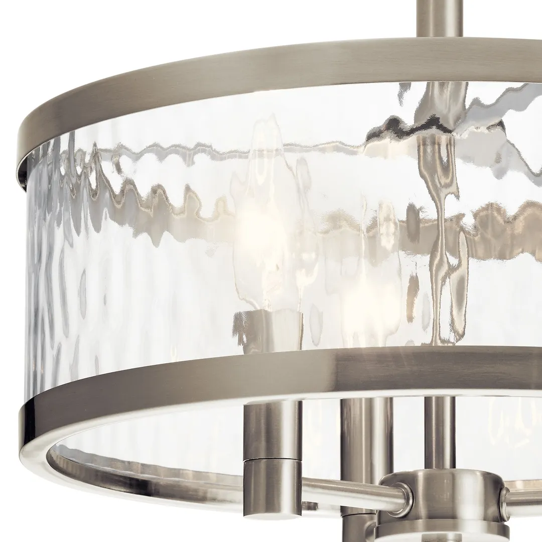 Kichler Marita 13-in Brushed Nickel Coastal Incandescent Semi-Flush Mount Light, photo 11 of 14