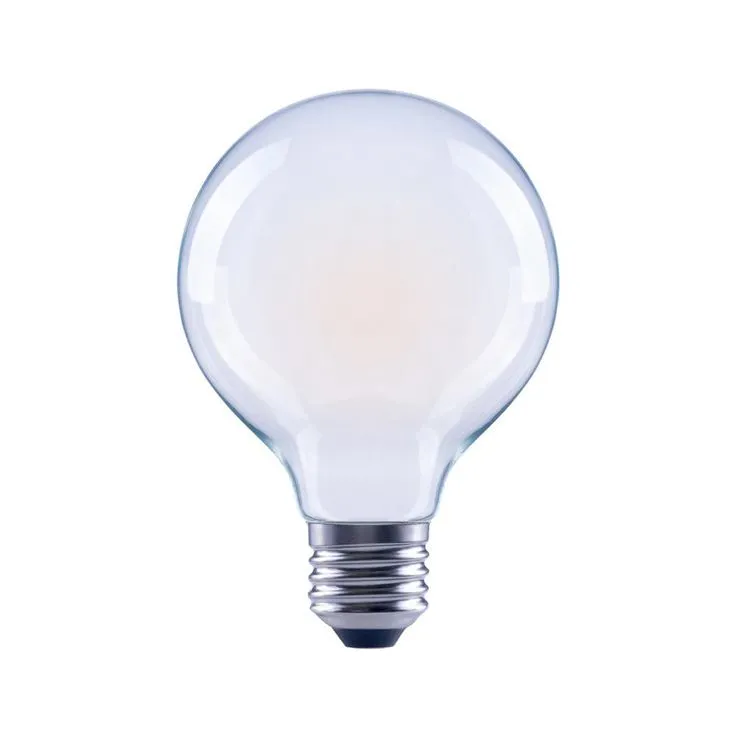60-Watt Equivalent G25 Globe Vanity Frosted Glass Vintage Edison Filament Dimmable LED Light Bulb Soft White (6-Pack), photo 9 of 12