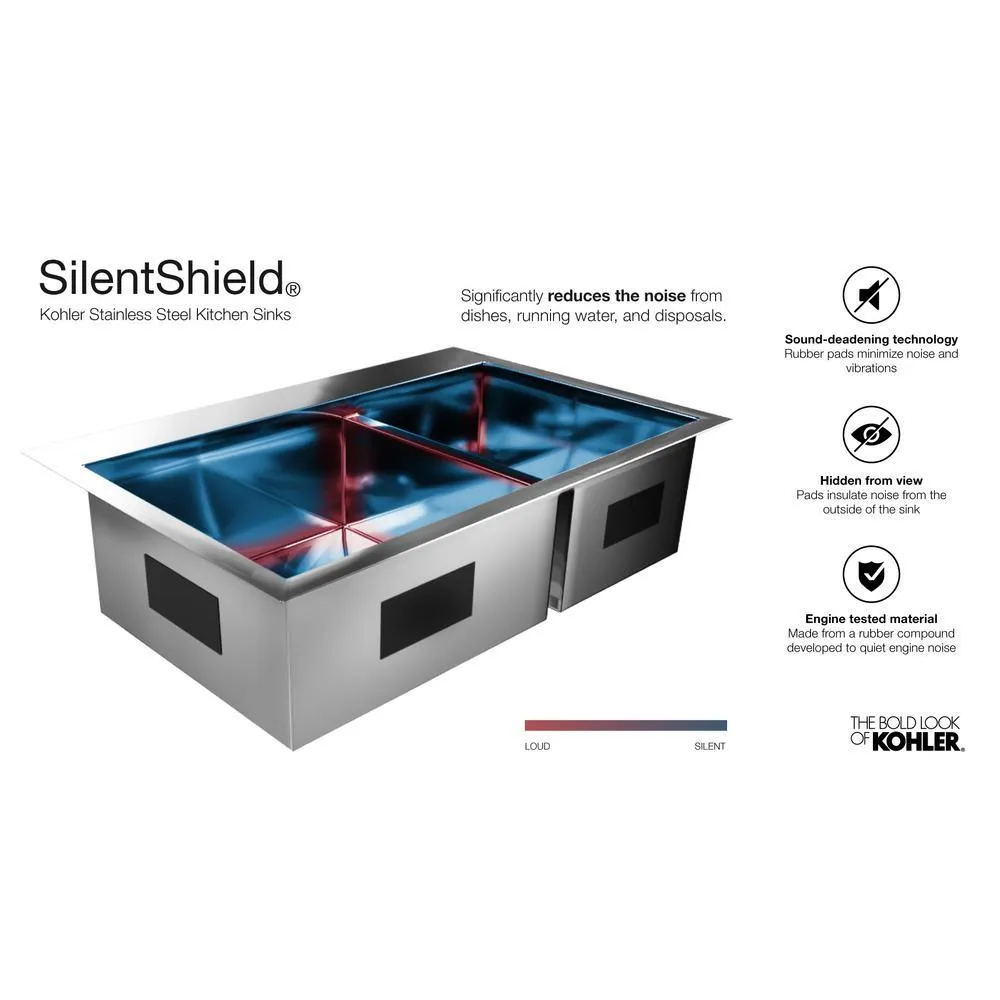 Strive Undermount Stainless Steel 29 in. Single Bowl Kitchen Sink Kit with Sink Rack, photo 4 of 16