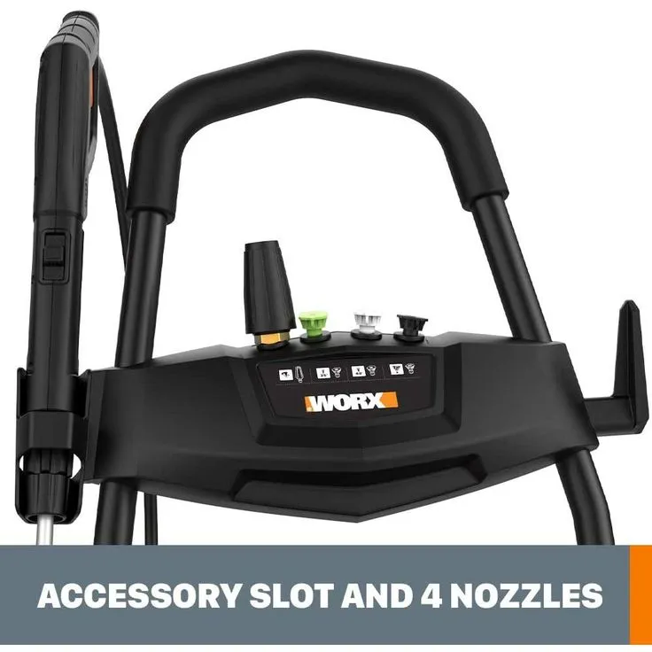 Worx 1600 PSI 1.3 GPM 13 Amp Cold Water Electric Pressure Washer, Portable with Soap Tank, photo 8 of 8