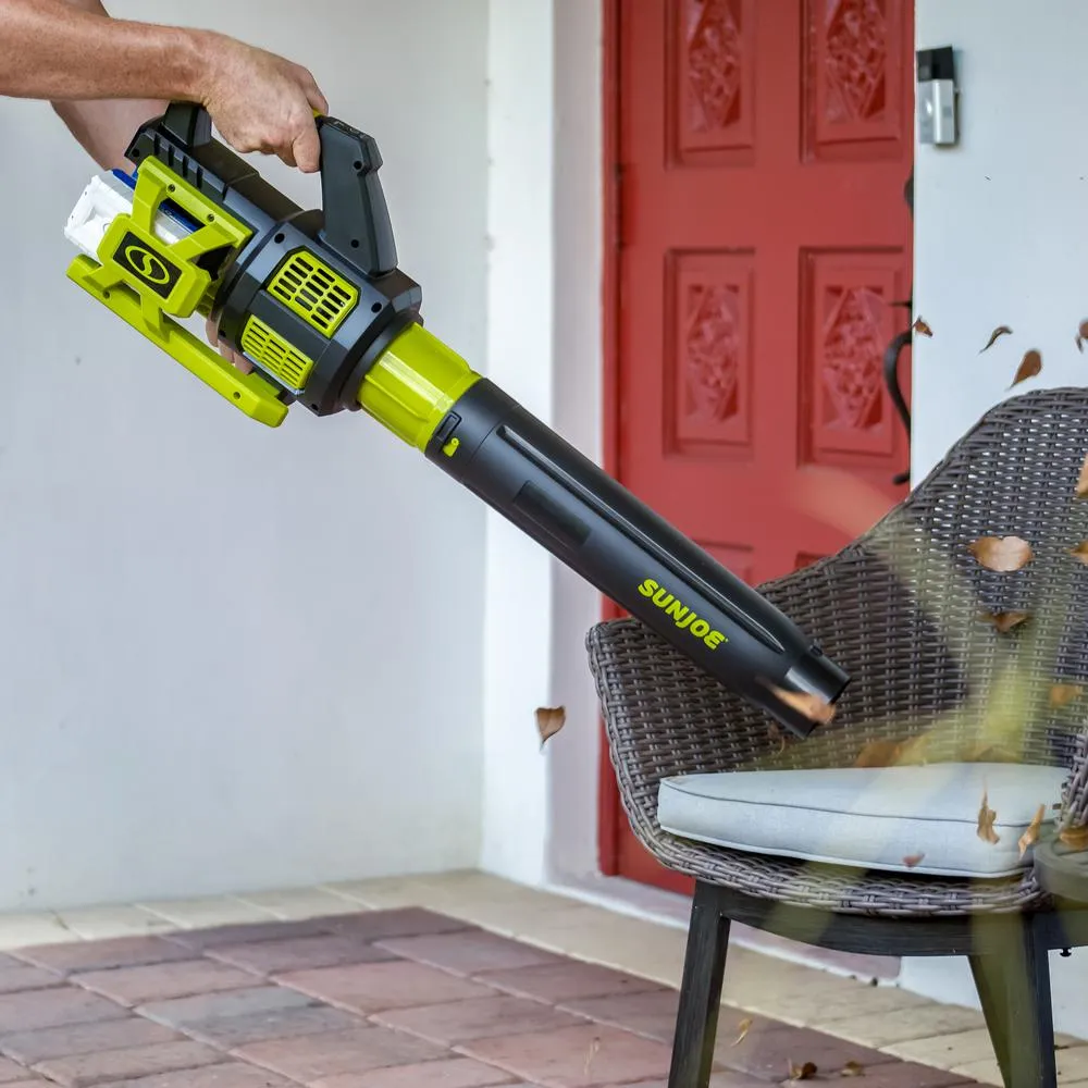 Sun Joe 140 MPH 560 CFM 48-Volt Cordless Brushless Turbine Jet Blower Kit with 2 x 2.0 Ah Batteries and Dual Charger, photo 2 of 12