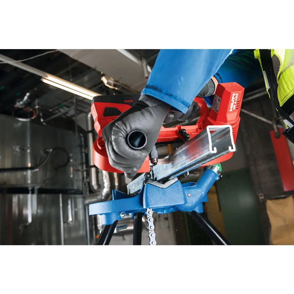 Hilti 22-Volt SB 4-A22 Cordless Band Saw Kit Includes 3-Pack of 14 TPI / 18 TPI Teeth Blades, Battery, Charger and Tool Bag, photo 9 of 9
