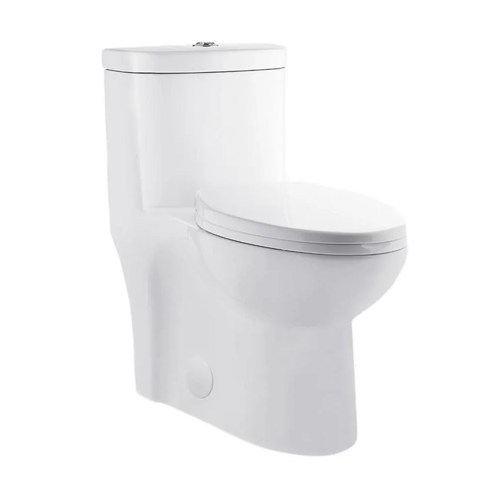 Sublime 1-Piece 0.8/1.28 GPF Dual Flush Elongated Toilet in White, photo 2 of 14