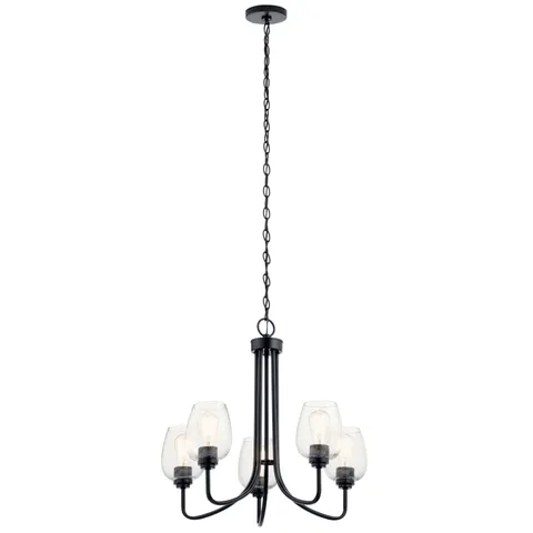 Valserrano 5-Light Black Chandelier