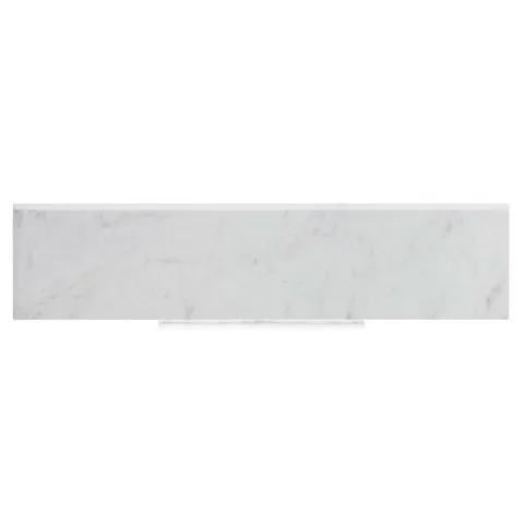 Futuro White Porcelain Bullnose Tile (3 × 12 in)
