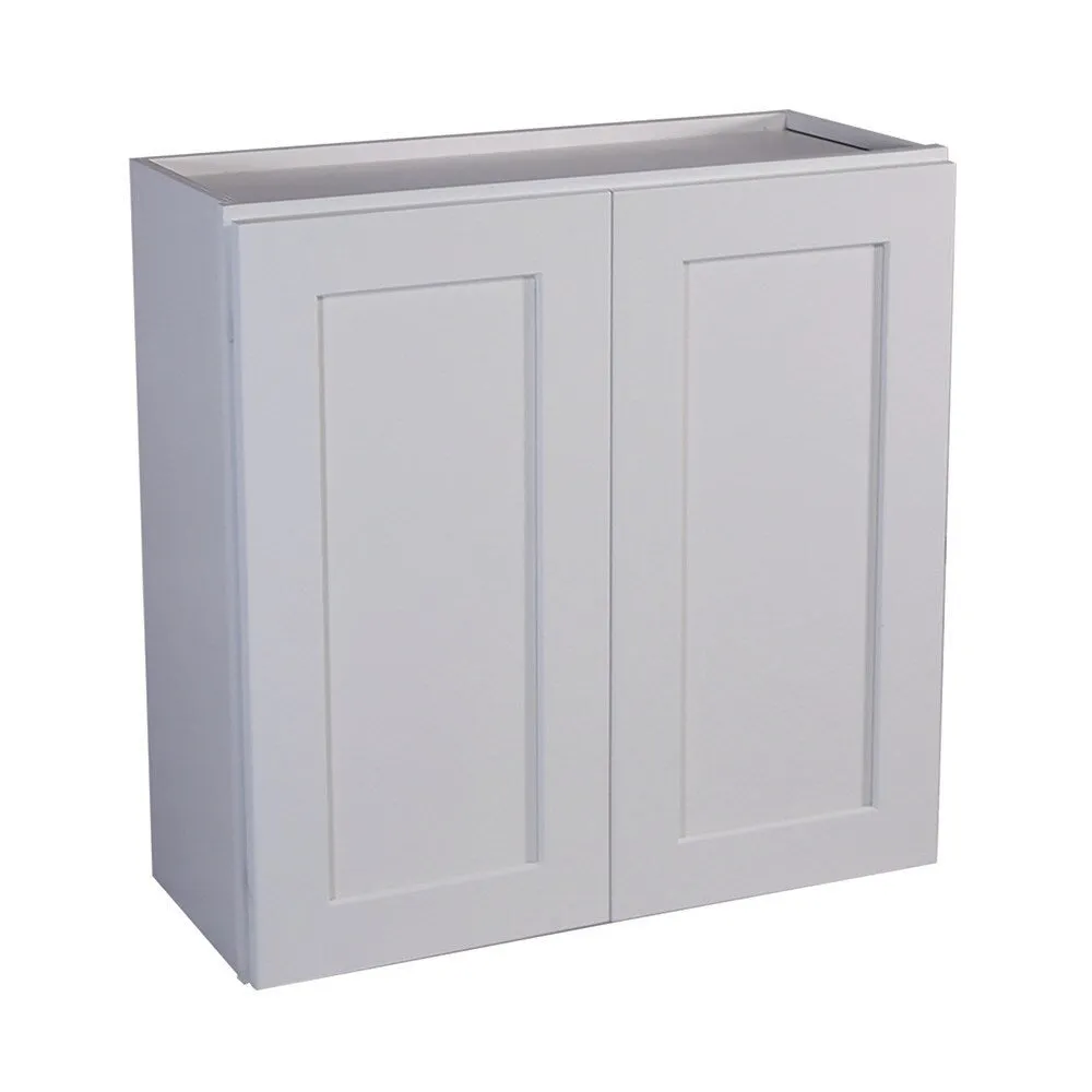 Design House Brookings 27-in W x 30-in H x 12-in D White Maple Wall Ready To Assemble Plywood Cabinet (Recessed Panel Shaker Door Style), photo 5 of 20