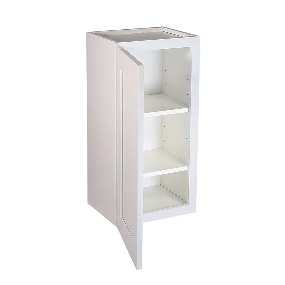 Design House Brookings 15-in W x 36-in H x 12-in D White Maple Wall Ready To Assemble Plywood Cabinet (Recessed Panel Shaker Door Style), photo 6 of 19