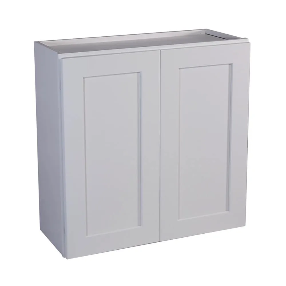Design House Brookings 30-in W x 30-in H x 12-in D White Maple Wall Ready To Assemble Plywood Cabinet (Recessed Panel Shaker Door Style), photo 5 of 18