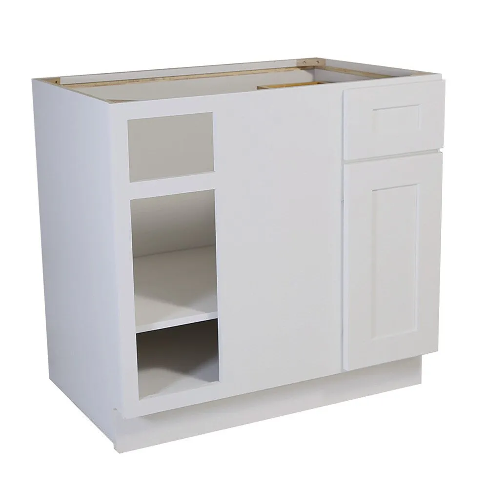 Design House Brookings 36-in W x 34.5-in H x 24-in D White Maple Blind 1-Drawer Base Ready To Assemble Plywood Cabinet (Recessed Panel Shaker Style), photo 5 of 20