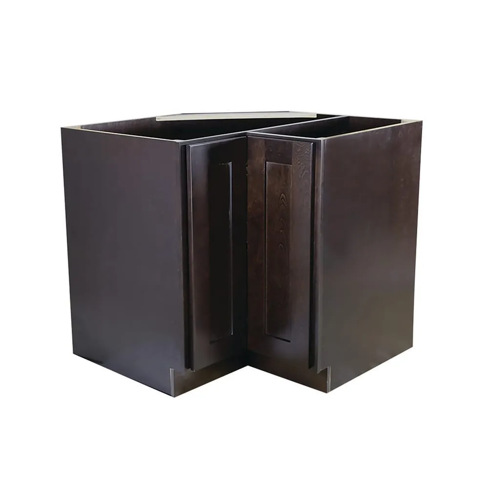 Design House Brookings 36-in W x 34.5-in H x 24-in D Espresso Maple Lazy Susan Corner Base Ready To Assemble Plywood Cabinet (Recessed Panel Shaker Style), photo 5 of 20
