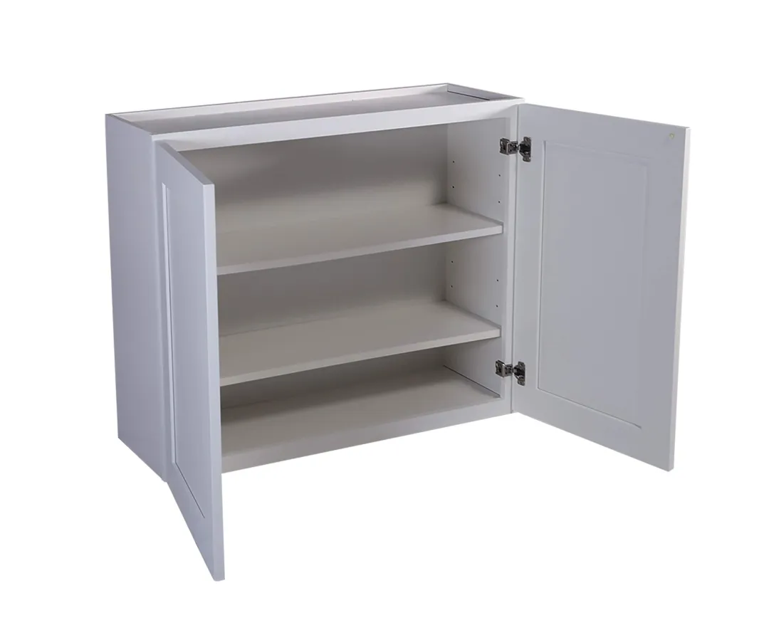 Design House Brookings 36-in W x 36-in H x 12-in D White Maple Wall Fully Assembled Plywood Cabinet (Recessed Panel Shaker Door Style), photo 3 of 20