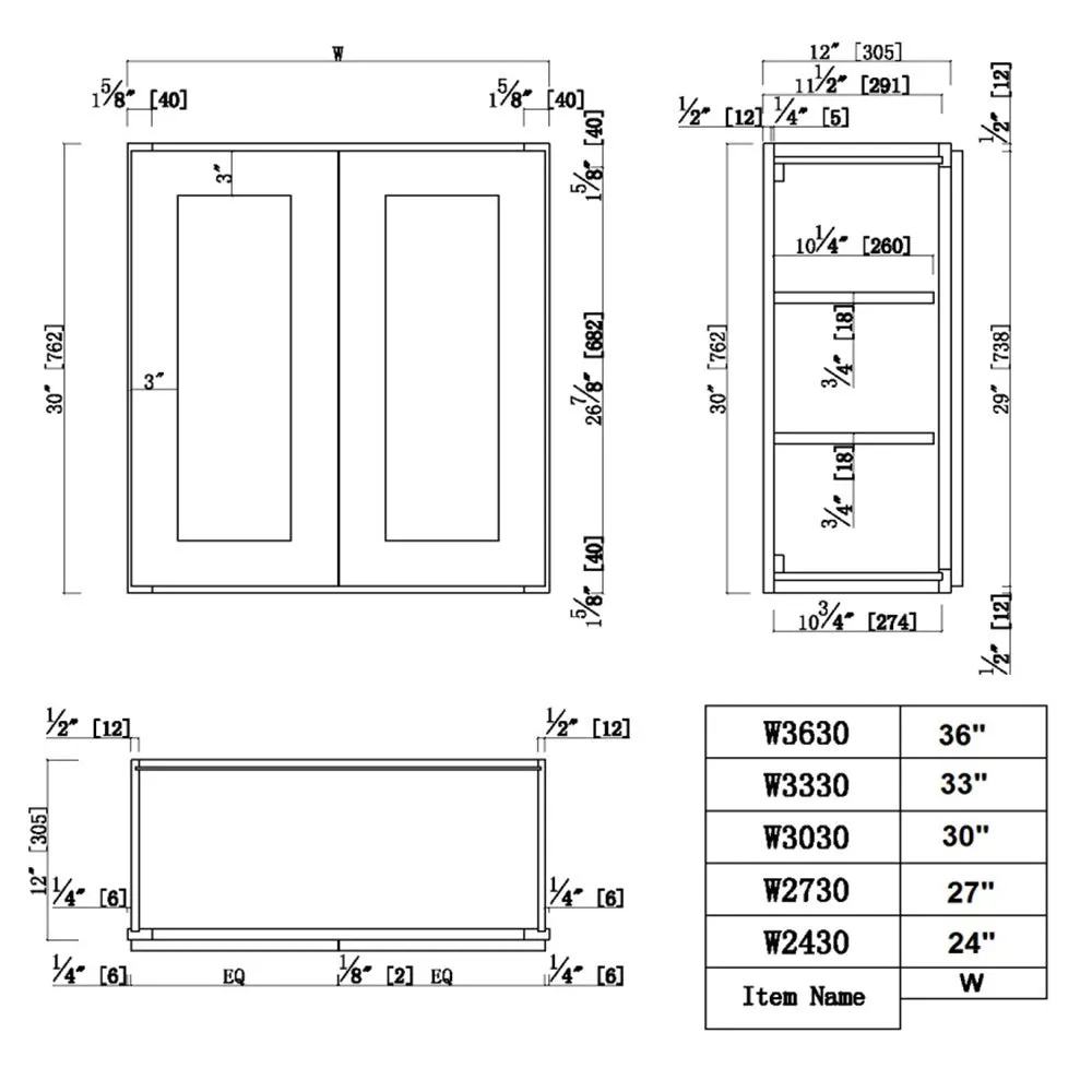 Design House Brookings 27-in W x 30-in H x 12-in D White Maple Wall Ready To Assemble Plywood Cabinet (Recessed Panel Shaker Door Style), photo 3 of 20