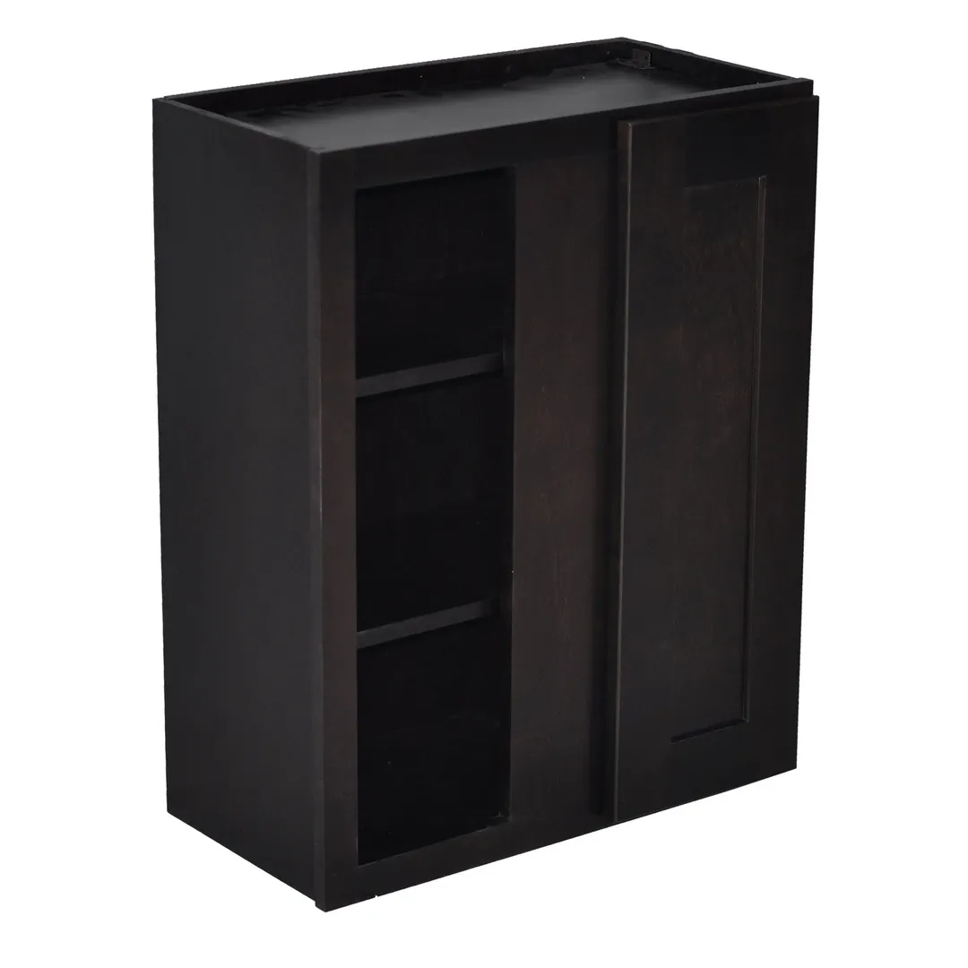 Design House Brookings 24-in W x 36-in H x 12-in D Espresso Maple Blind Corner Wall Ready To Assemble Plywood Cabinet (Recessed Panel Shaker Style), photo 7 of 20