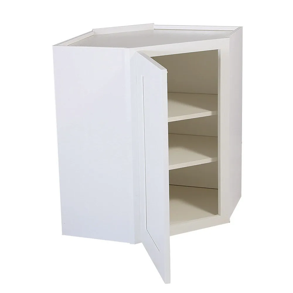 Design House Brookings 24-in W x 30-in H x 12-in D White Maple L-shaped Corner Wall Fully Assembled Plywood Cabinet (Recessed Panel Shaker Style), photo 2 of 19