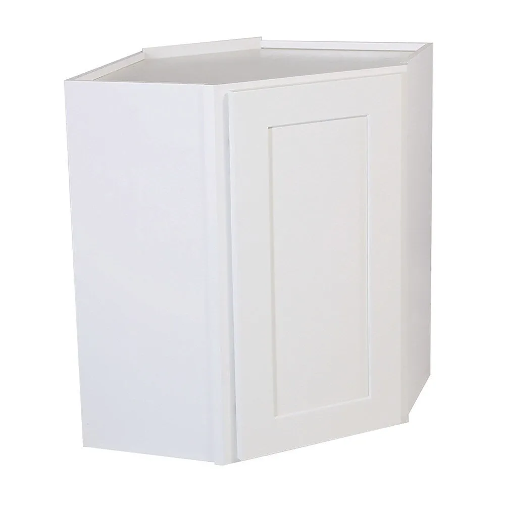 Design House Brookings 24-in W x 30-in H x 12-in D White Maple L-shaped Corner Wall Fully Assembled Plywood Cabinet (Recessed Panel Shaker Style), photo 4 of 19