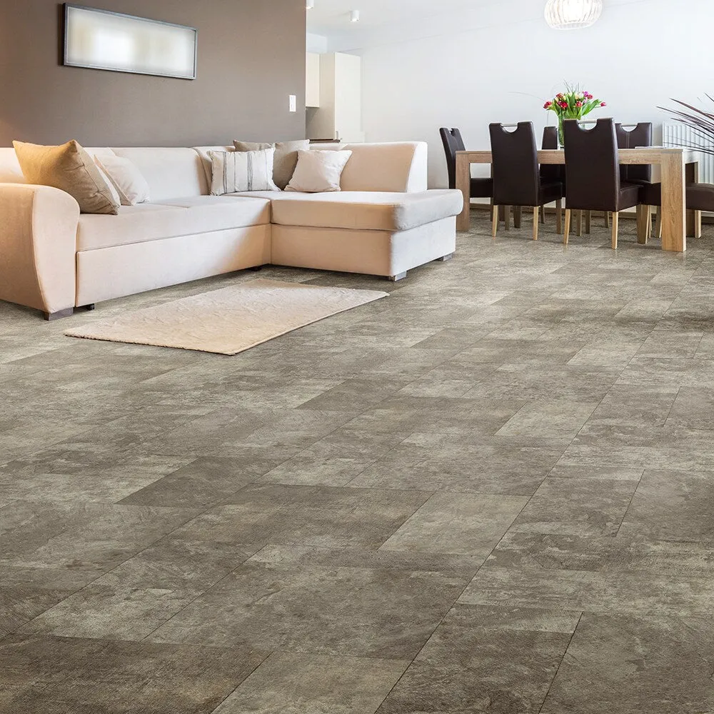 Congoleum AirStep Evolution Contour Hillsborough Beige Stone Look Sheet Vinyl, Low-Gloss, 12-ft W, Cut-to-Length, photo 2 of 4