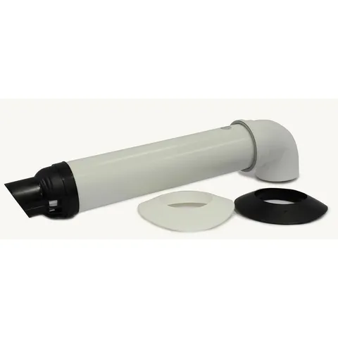 21 in. Plastic Universal Non-Condensing Horizontal Vent Termination Kit for Rinnai HE and HE+ Tankless Water Heaters