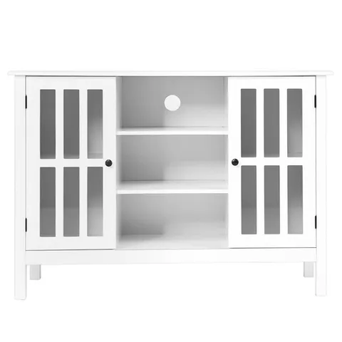 Modern/Contemporary White TV Cabinet (Accommodates TVs up to 40-in)