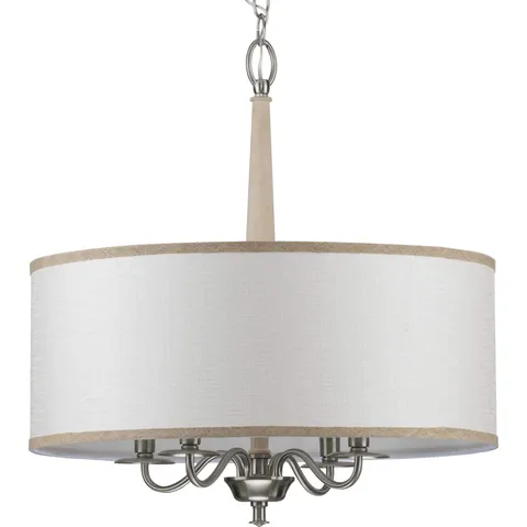 Durrell 4-Light Brushed Nickel Coastal Chandelier