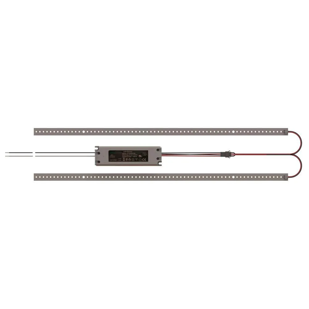 RKS 4 ft. 118-Watt Equivalent Integrated LED White Magnetic Strip Retrofit Kit 5000K (Case of 20), photo 4 of 12