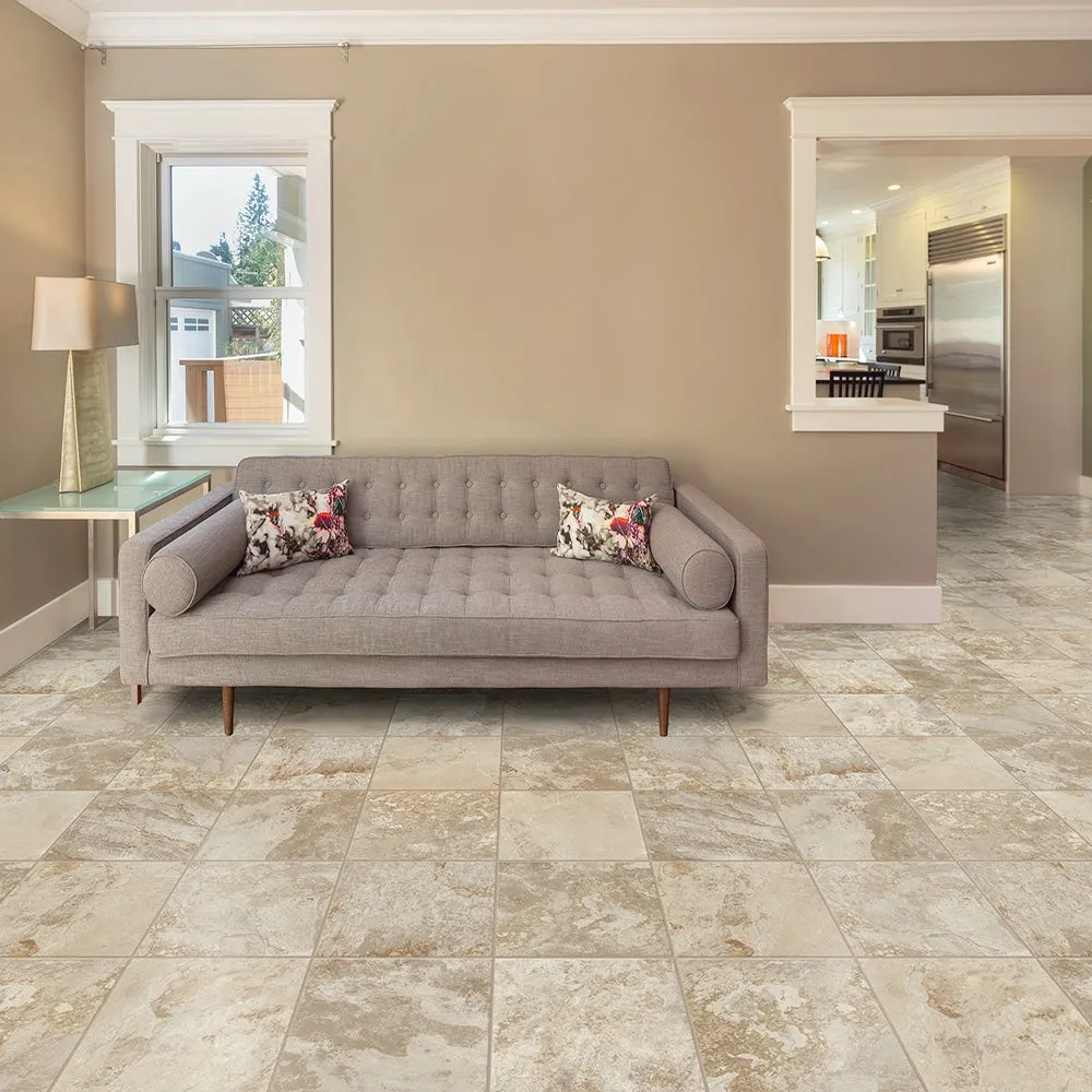 Congoleum ArmorCore Pro Canyon View Sheet Vinyl, Adobe Cream, Stone Look, Low-Gloss, 12-ft W x Cut-to-Length, photo 2 of 2