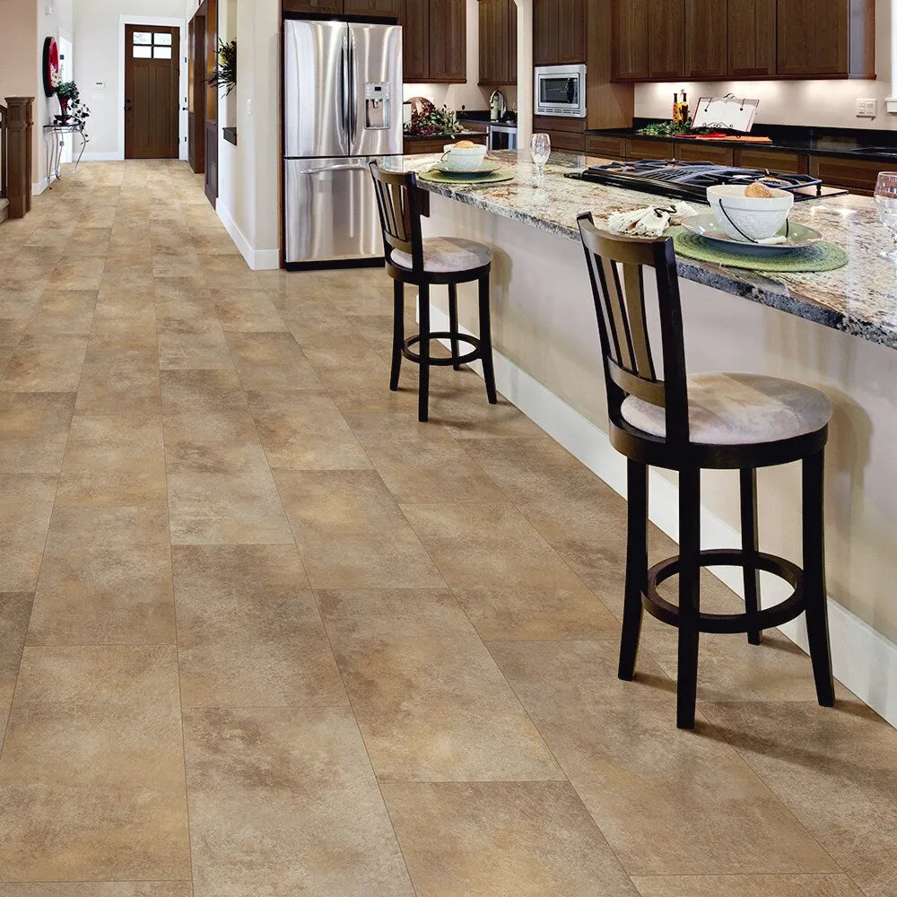 Congoleum AirStep Evolution Casa Nova Sheet Vinyl, Desert View Bronze, 12-ft W x Cut-to-Length, Stone Look, Low-Gloss, 13-mil Wear Layer, photo 2 of 4