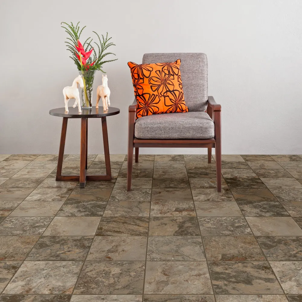 Congoleum ArmorCore Pro Canyon View 12-ft W x Cut-to-Length Adobe Shadow Stone Look Low-Gloss Finish Sheet Vinyl, photo 2 of 2