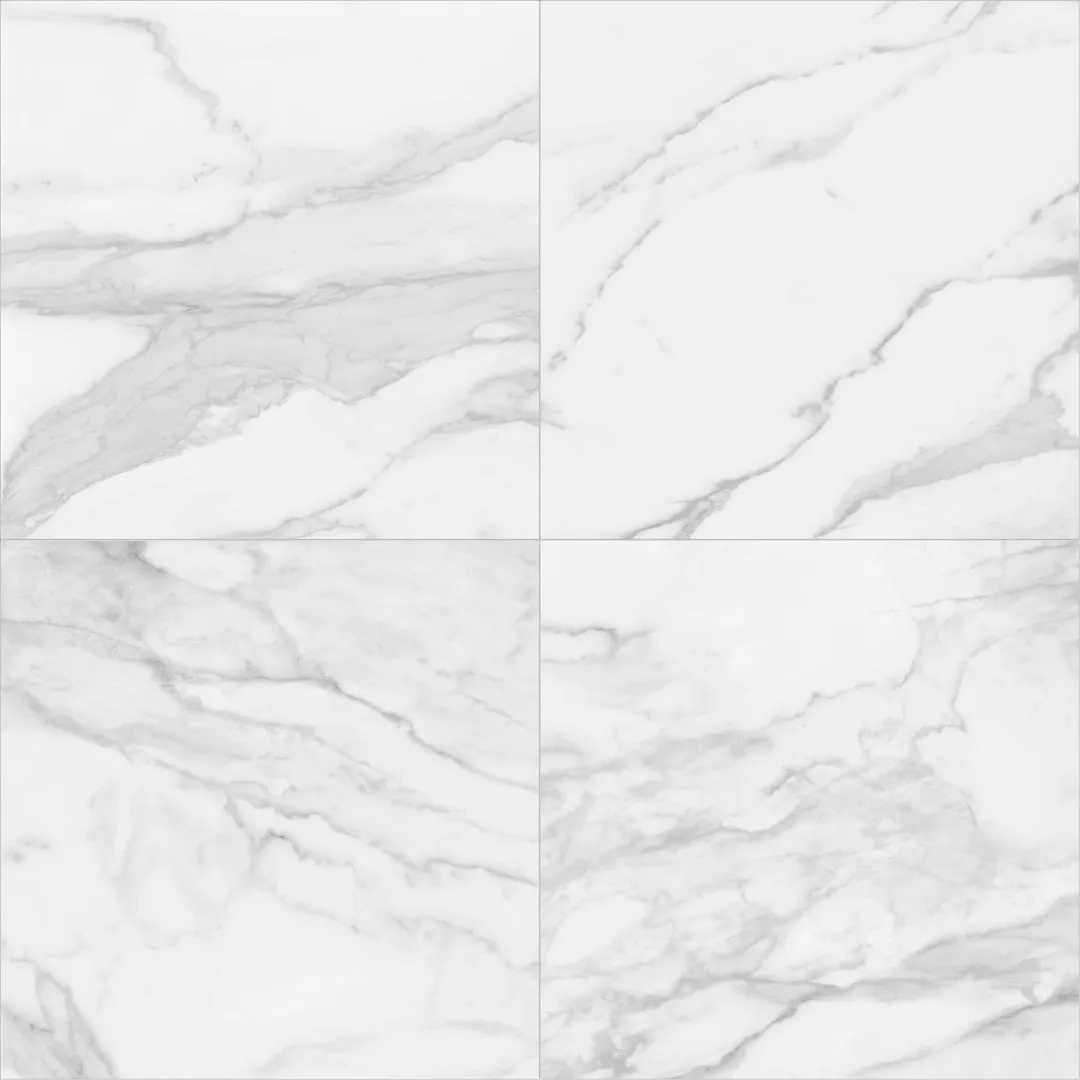Satori Regent Statuario 24-in x 24-in Polished Porcelain Marble-Look Floor and Wall Tile (3.87-sq ft per piece), photo 6 of 11