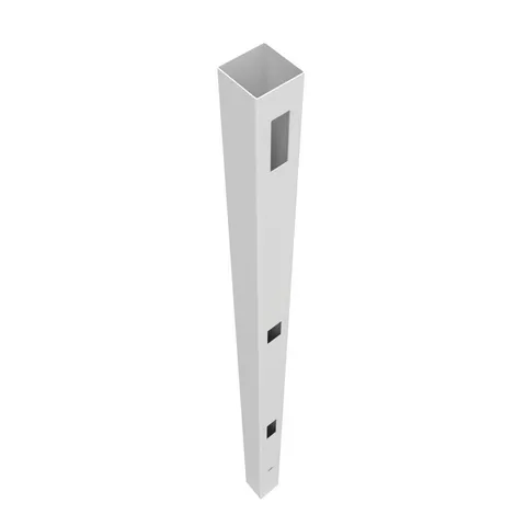 Oakworth 8.5-ft White Vinyl End Fence Post
