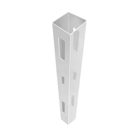 9-ft White Vinyl Line Fence Post