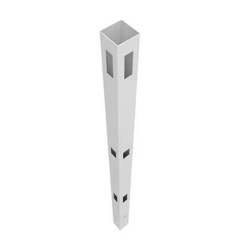9-ft White Vinyl Corner Fence Post
