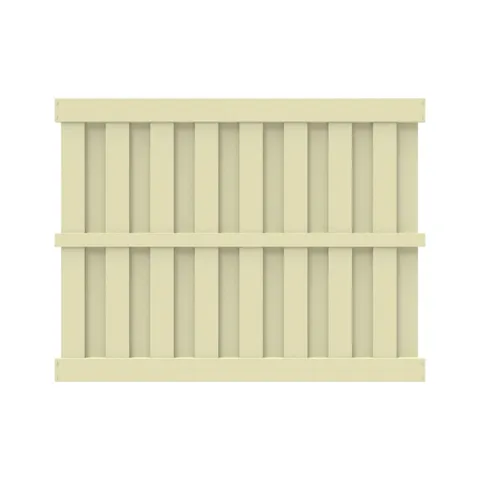 Birchdale Sand Privacy Vinyl Fence Panel