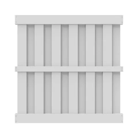 Oakworth 6-ft White Privacy Vinyl Fence Panel