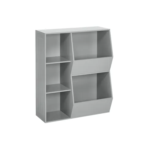 Gray Kids Bookcase (30.13 × 36.69 × 13.75 in)